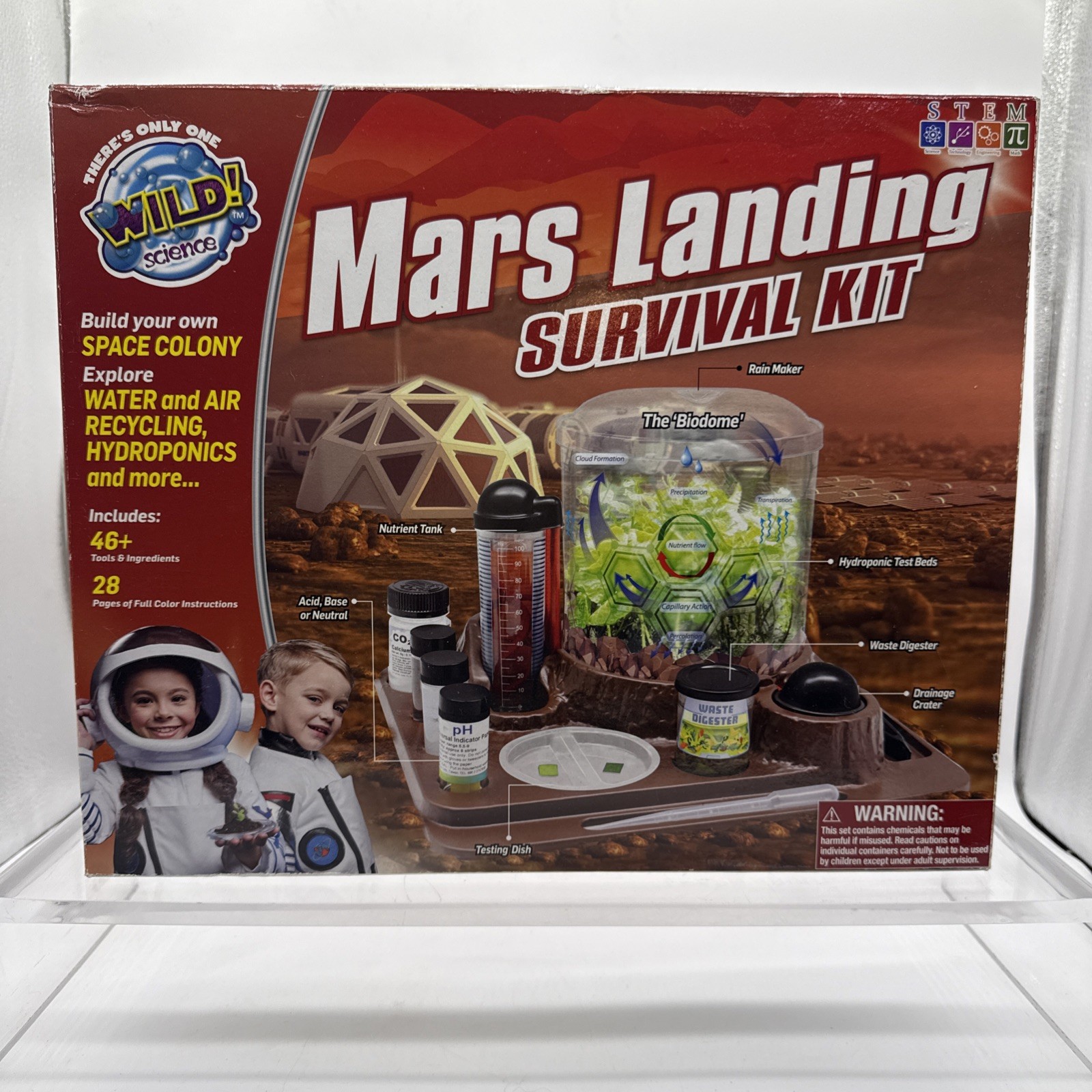Wild Science Mars Landing Survival Kit For 8 And Up! New READ