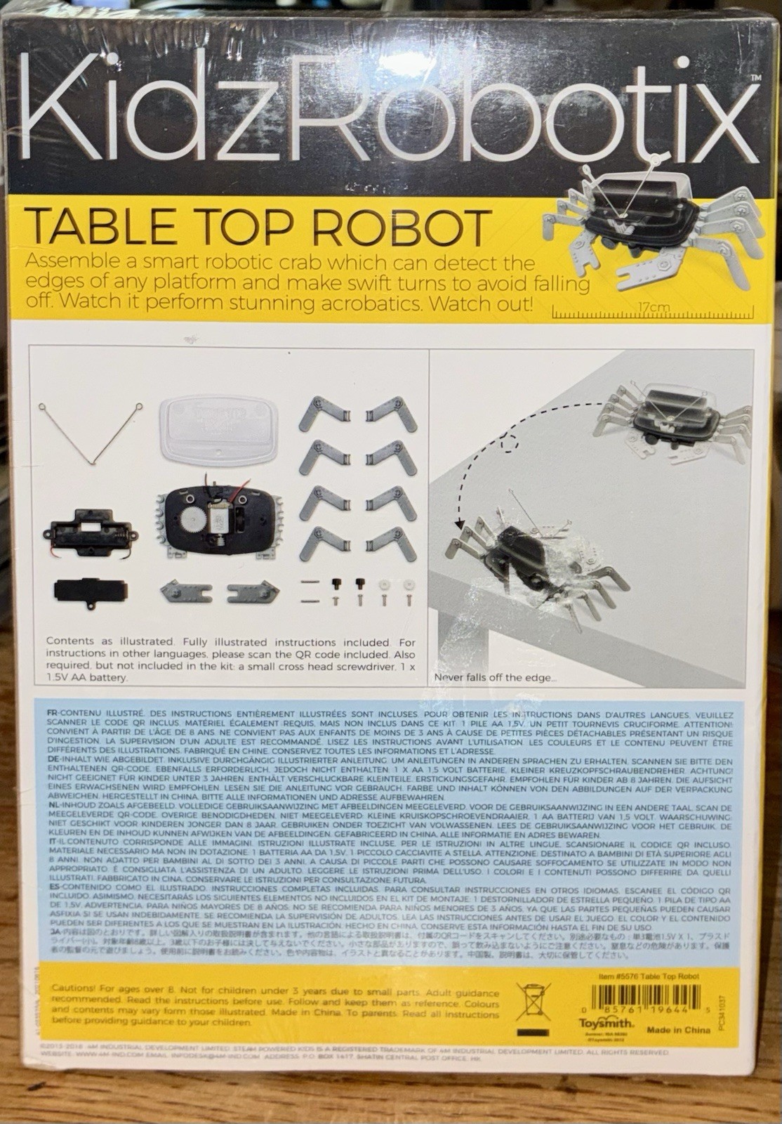 4M Table Top Robot Build A Smart Crab Kidzrobotix STEAM Powered ~ NEW Sealed Box