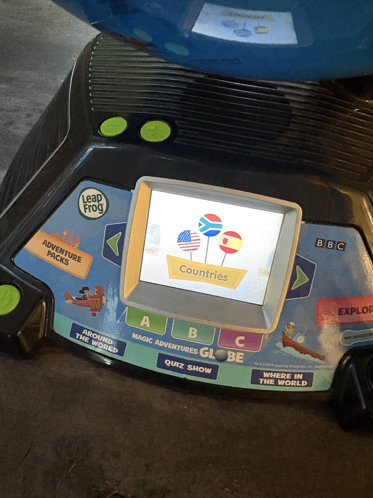 LeapFrog Magic Adventures Globe 2.8″ Video Screen BBC Videos Interactive Games