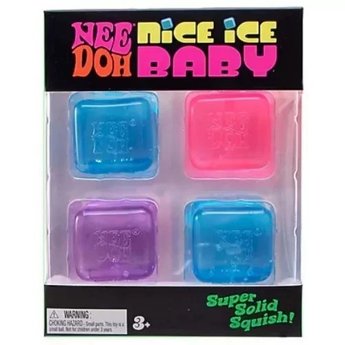 Needoh Nice Ice Baby 4 Pack – Sensory Squishy Fidget Toy, Stress Relief