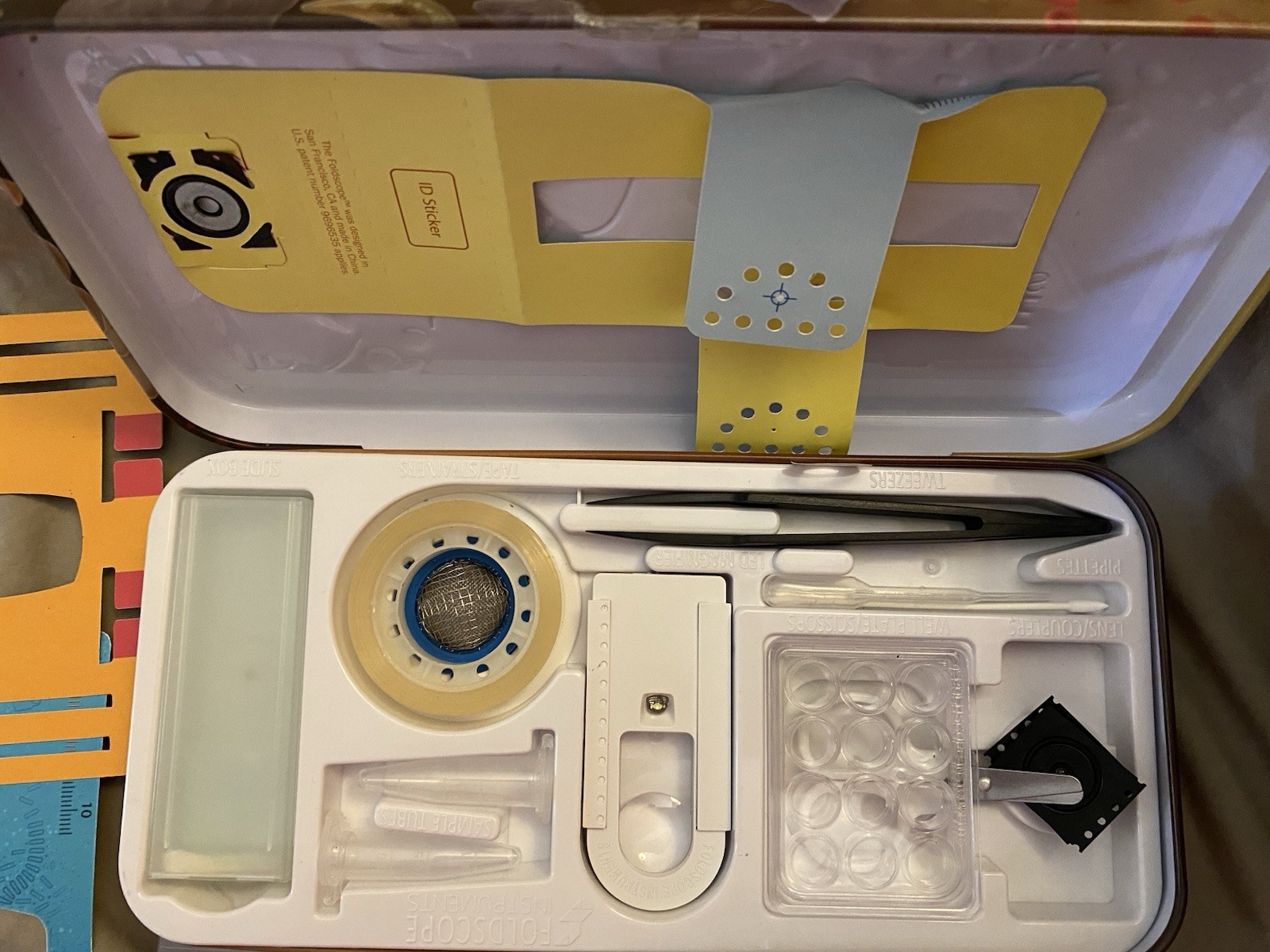 Foldscape Instruments Deluxe Paper Microscope Kit in Tin Case – Never Been Used