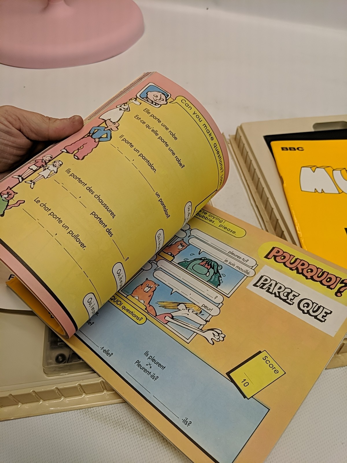 Muzzy Video French Course VHS/CASSETTE KIT BBC EARLY ADVANTAGE PROGRAM 1988 NOS