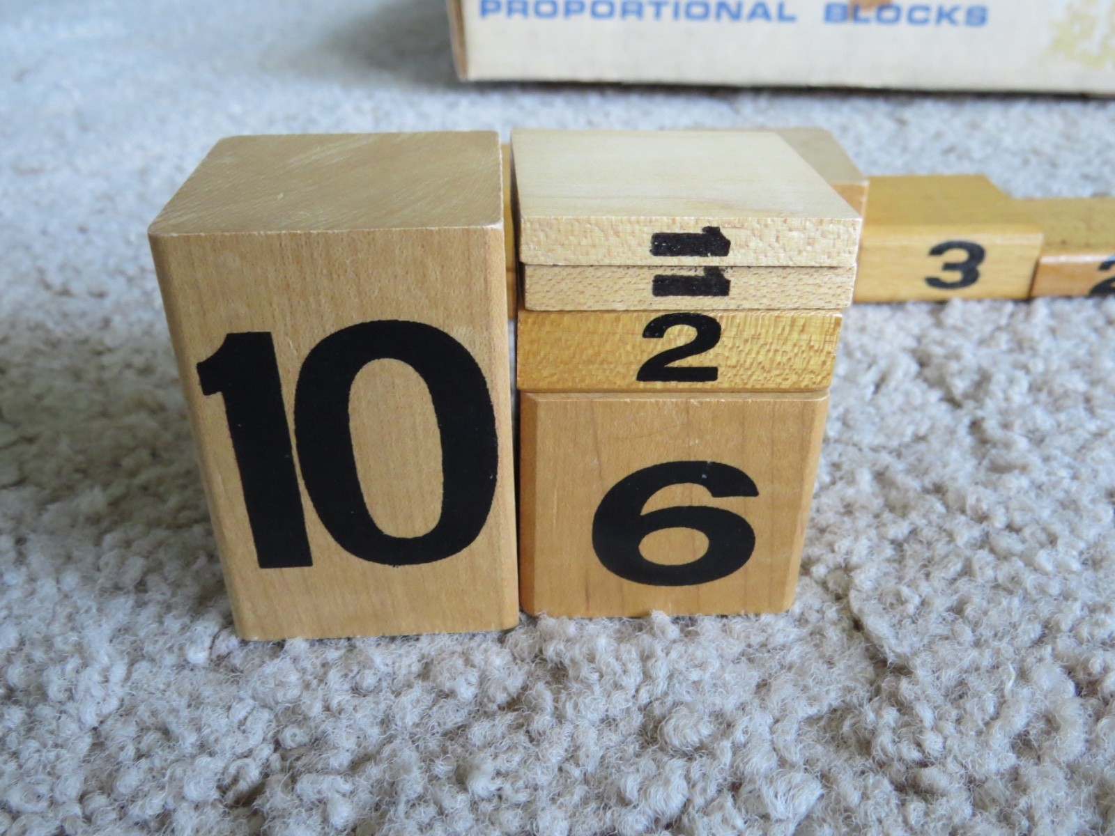 🔴 Playskool Proportional Blocks 697 Math Number Counting Lot Learning Resources