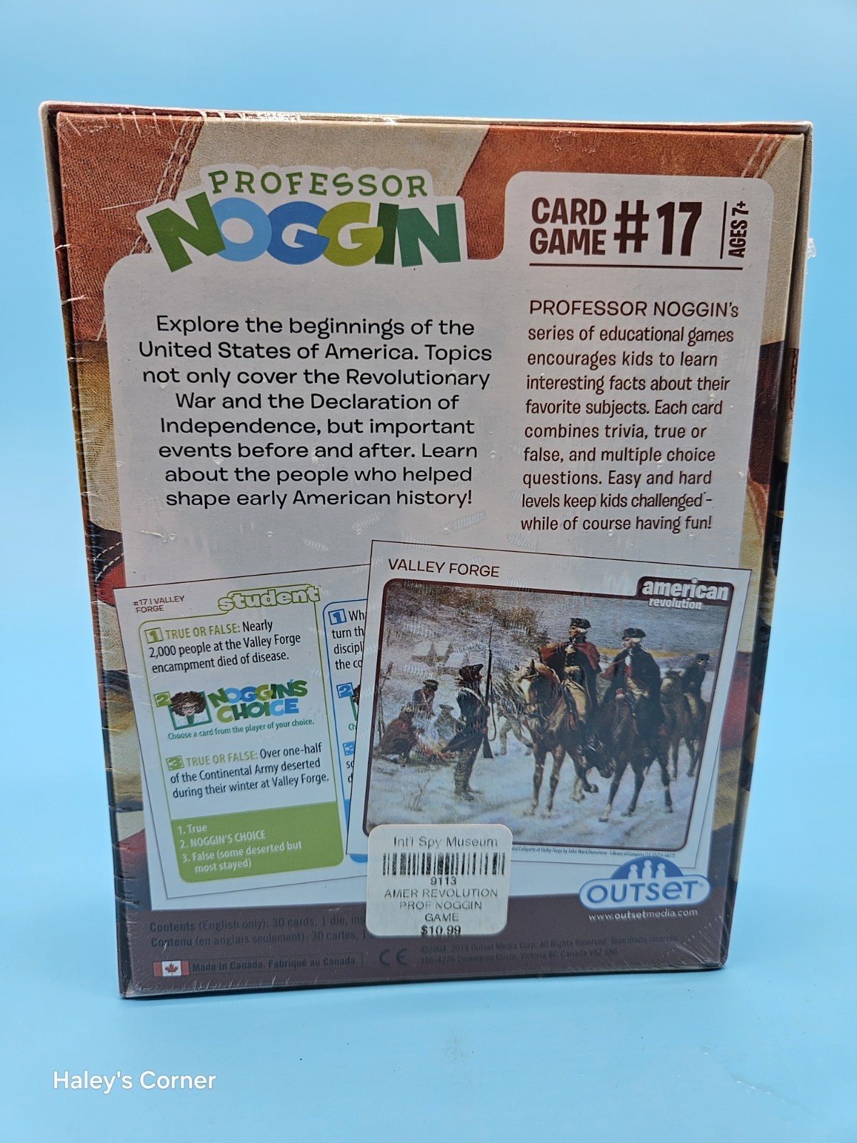 Professor Noggin’s American Revolution Card Game Educational Homeschooling New