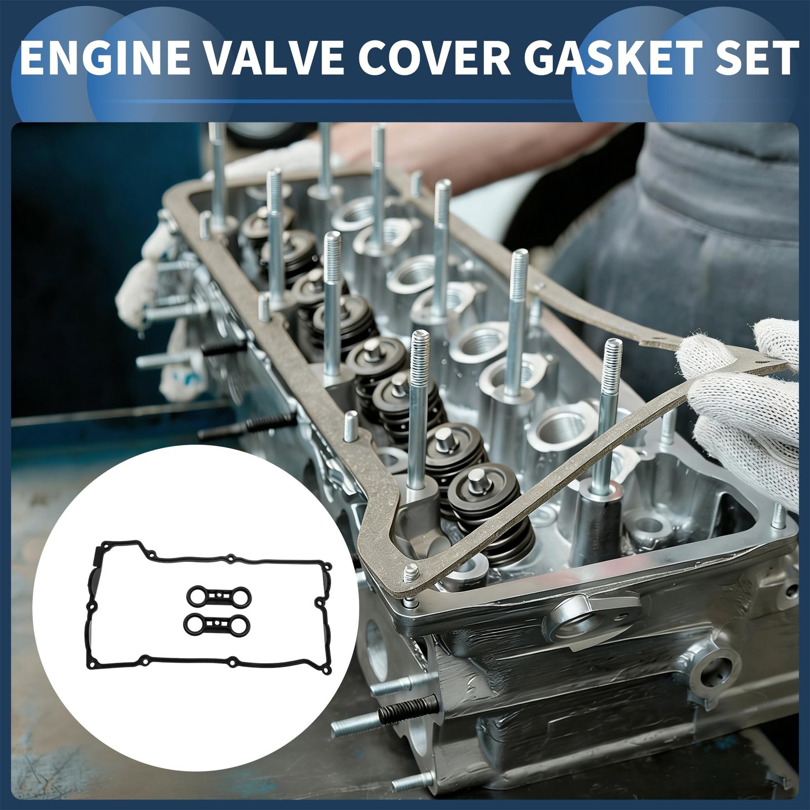 Valve Cover Gasket Set for BMW 3 Series 2002-2005 Engine Valve Cover Gasket R…