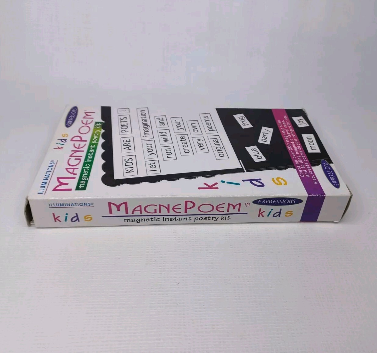 Vintage 1995 Illuminations Kids MagnePoem Magnetic Instant Poetry Kit In Travel