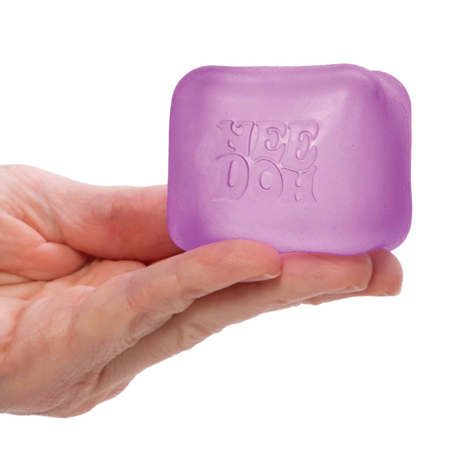 Schylling NeeDoh Nice Cube PURPLE Sensory Squeeze Toy with Super Solid Squish