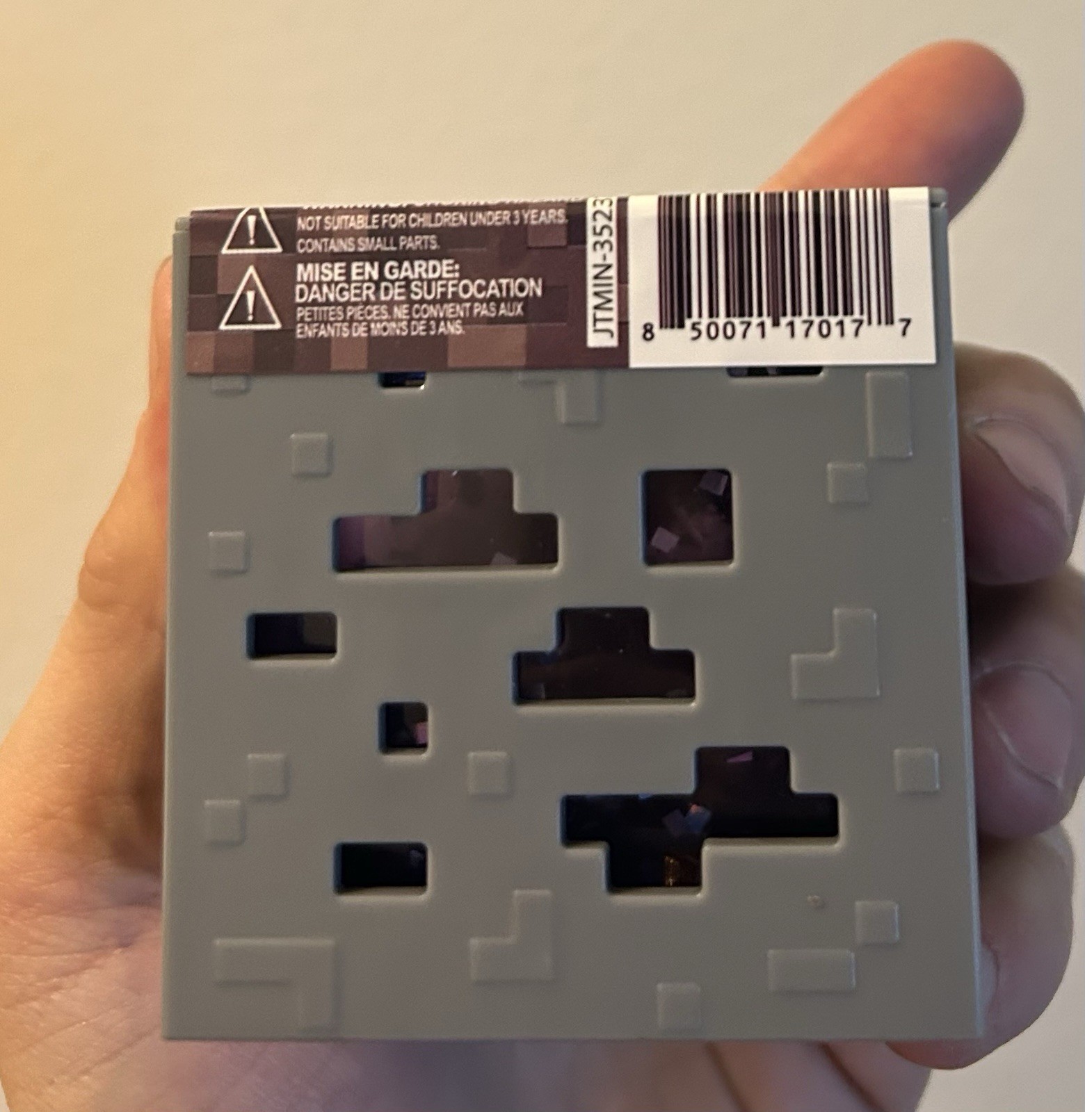 Minecraft Jelly Cube – Purple w/ Pickaxe – 1/48 Chase – New Squishy