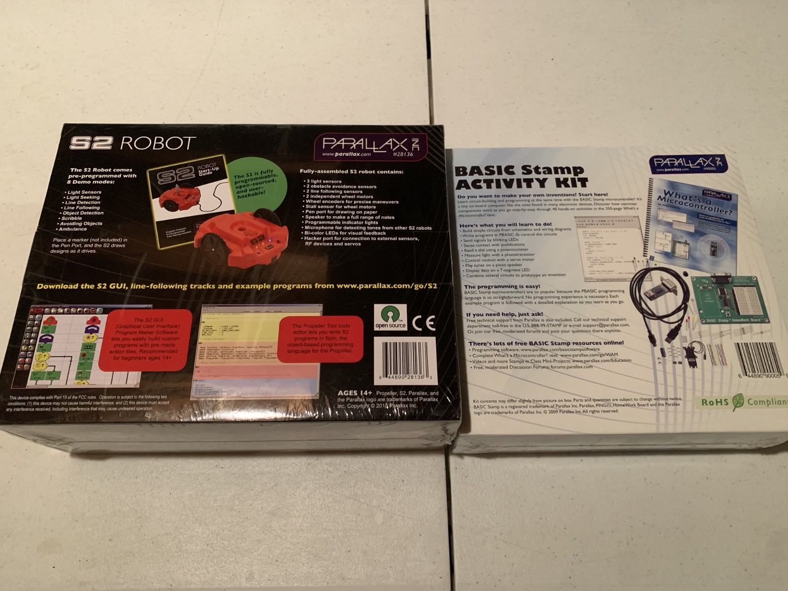 Parallax S2 Robot and Basic Stamp Activity Bundle: STEM / Robotics / Education