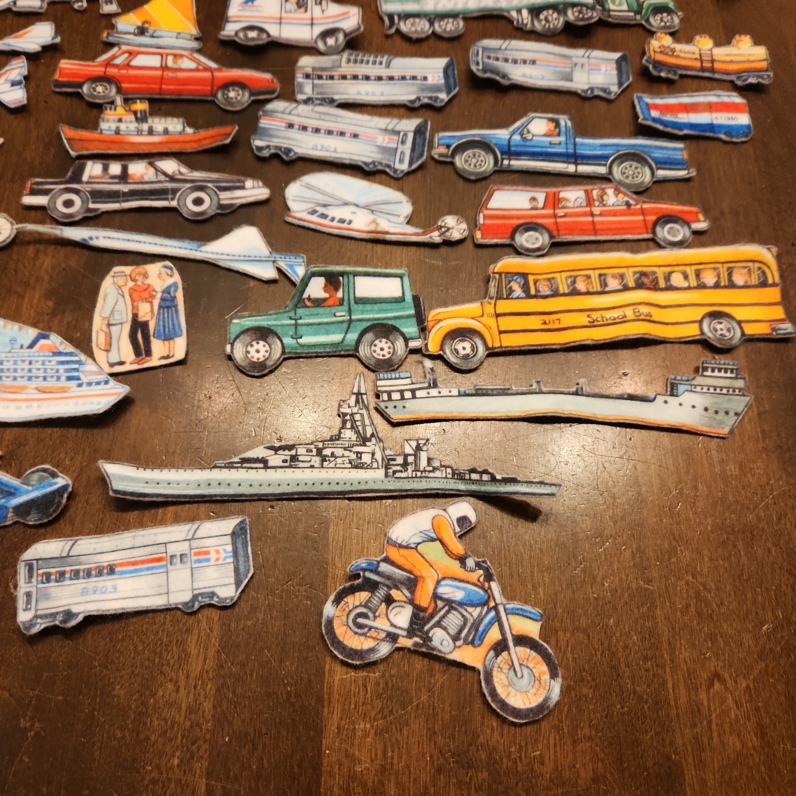 The Story Teller Felt Flannel Board Quiet Book Farm Transportation Planes Trains