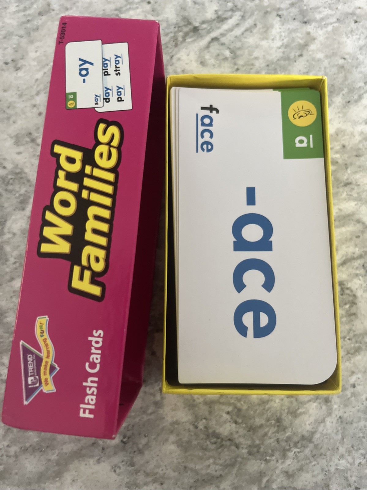 TREND Enterprises Word Families Flash Cards T-53014 .