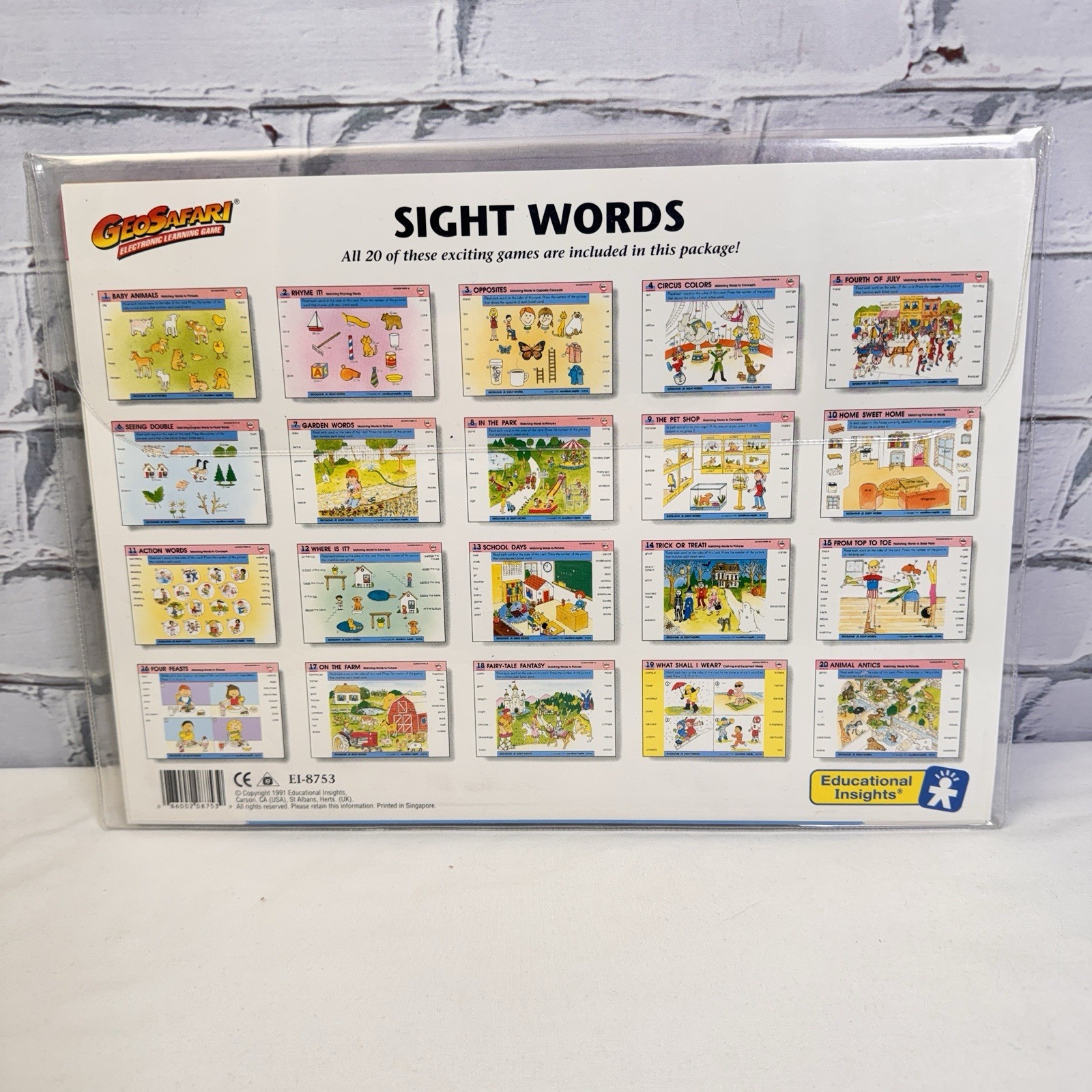 Vintage GEOSAFARI Electronic Learning Game Card Sets Science Math Words Learning