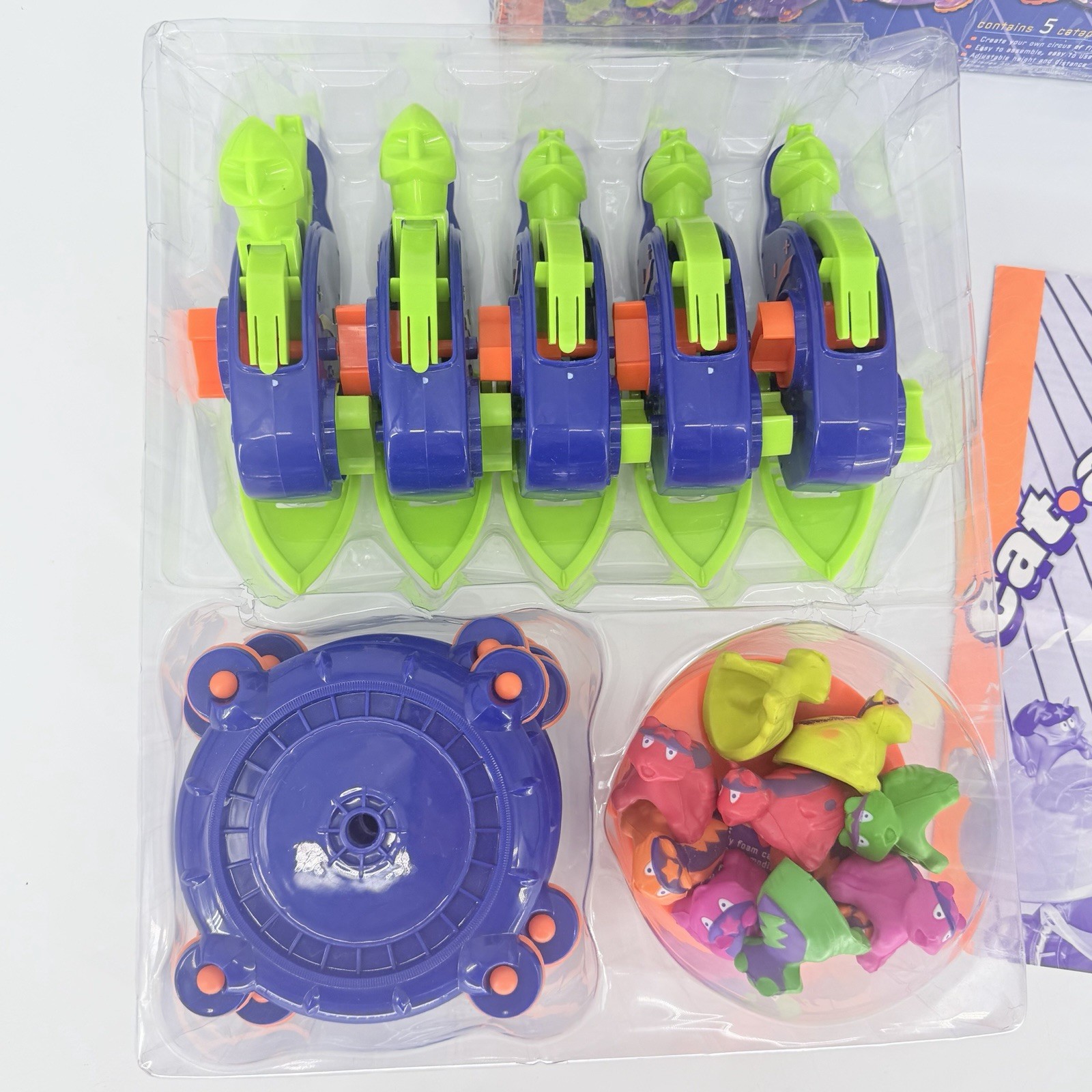 Cat-A-Pult Complete Game 2001 HandsOnToys Flying Cats Chain Reaction Toy