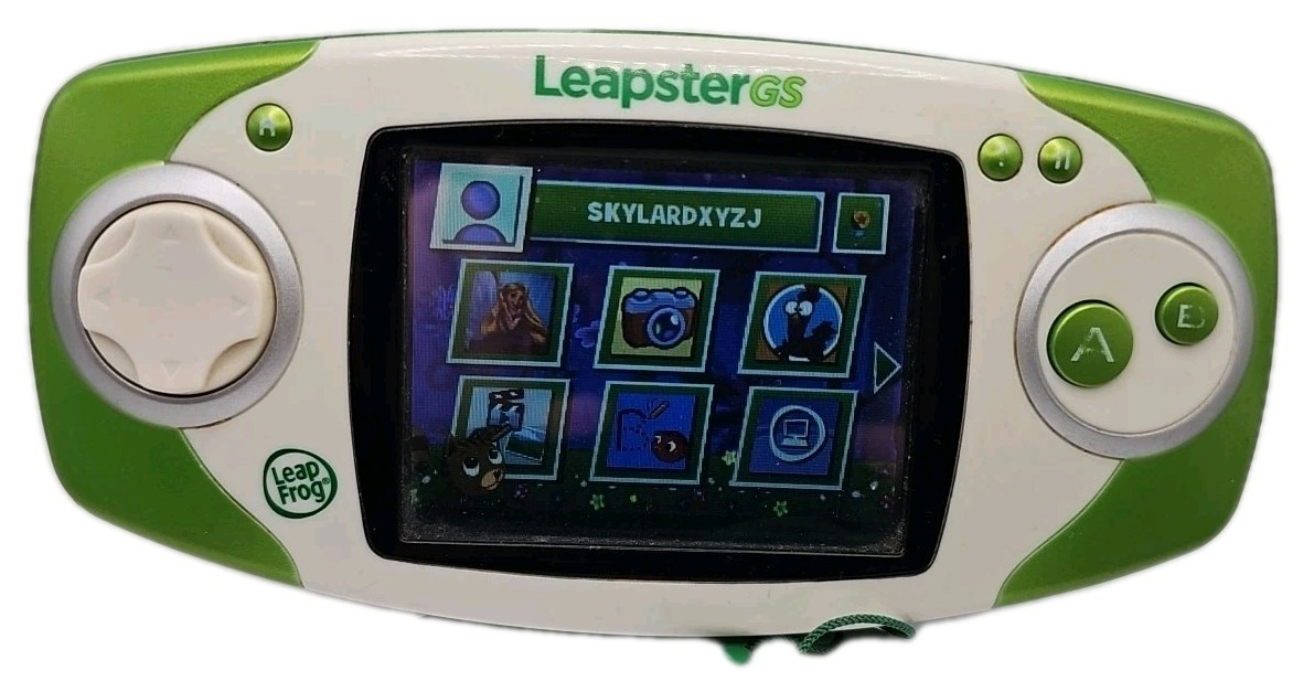 Leapfrog Leapster GS Game Console & Camera Tested & Working W/ Tangled + 5 Games