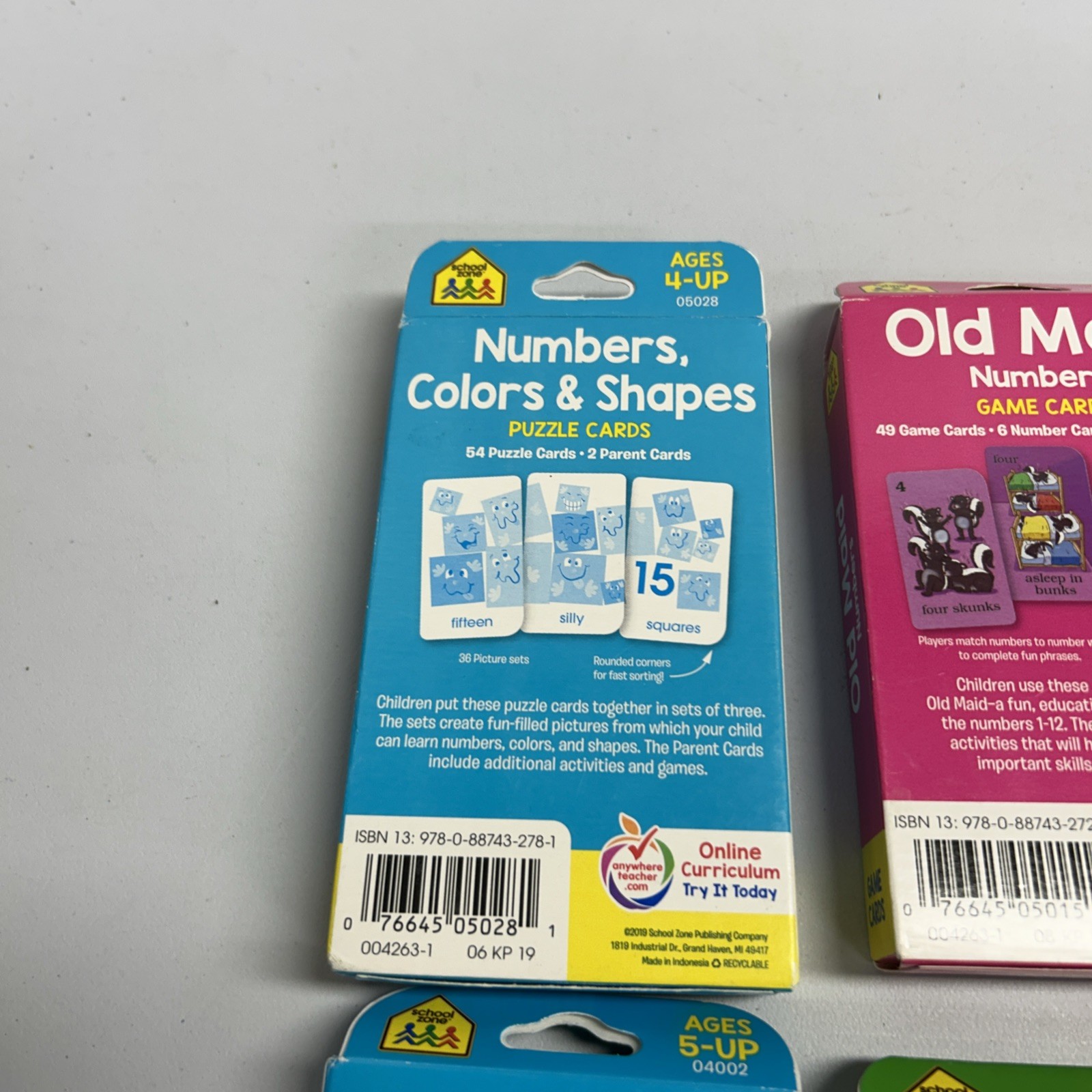 Pre school 4-6 years reading phonics flash cards sight words, Old Maid Go Fish