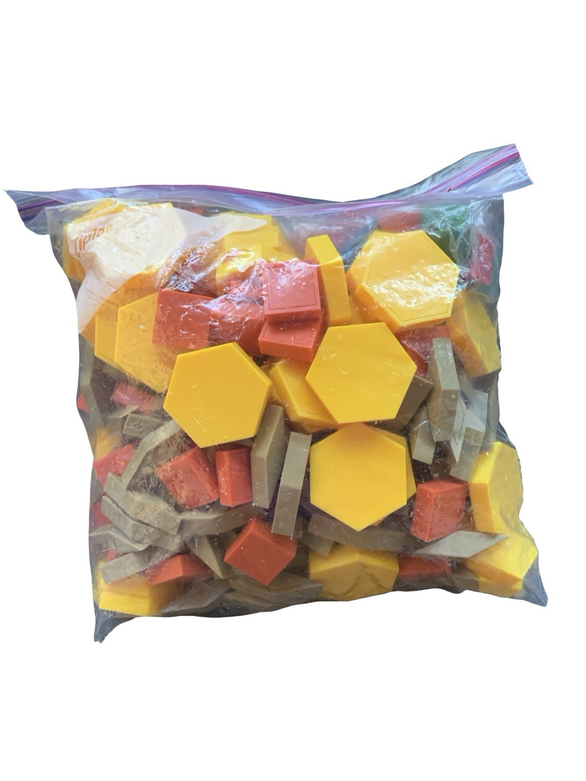 Pattern Blocks Lot For Math Geometry 2.68 Lbs Plastic Shapes Unknown Count