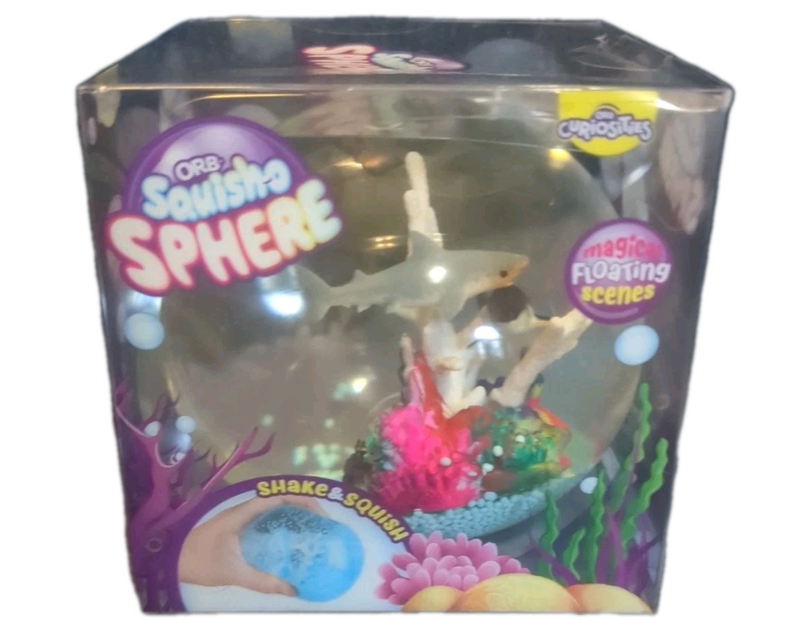 3 Orb Squish-O Sphere Clown Fish,Sharks& Dolphins Aquarium Floating Squishy
