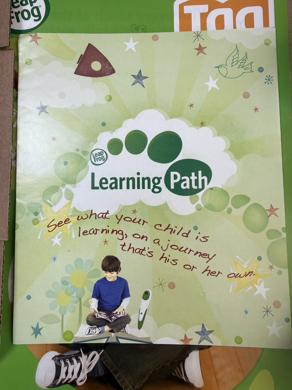 LeapFrog Tag Reading System Green Stylus Pen No Activity Books