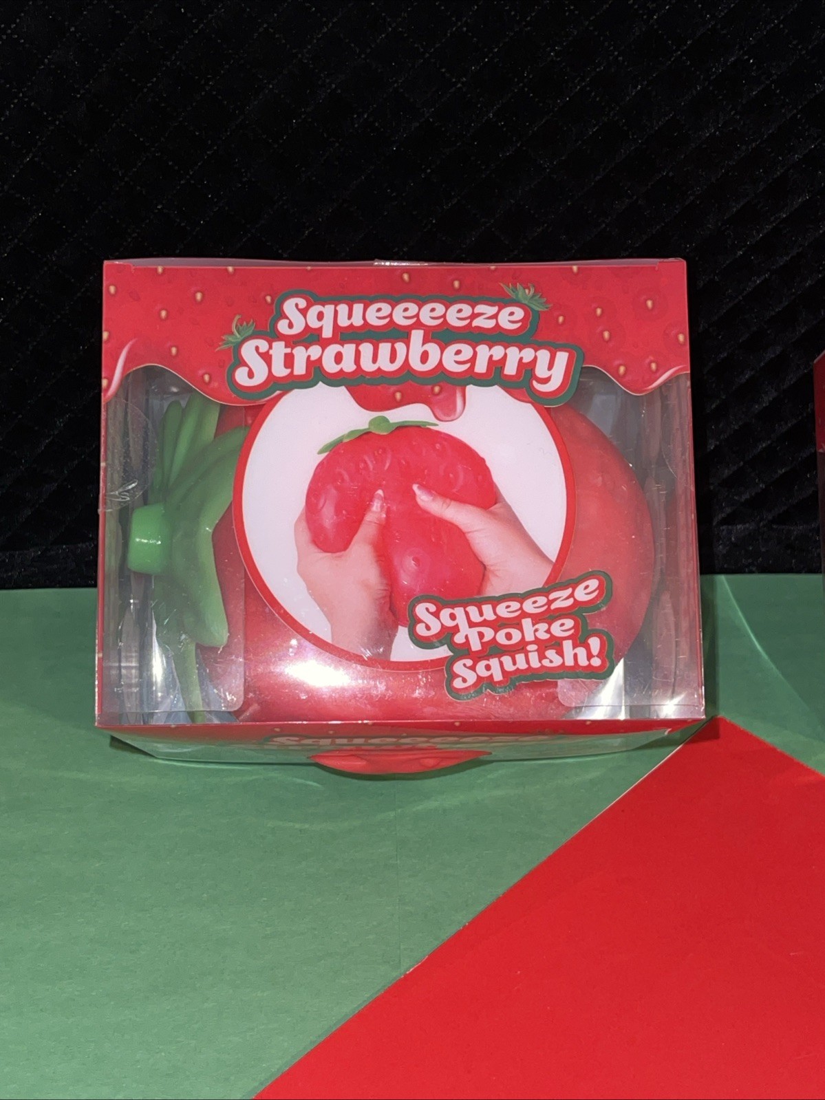 Big Squishy Squeeezy Strawberry Squishy Toy Sensory Sunny Days Lot Of 2