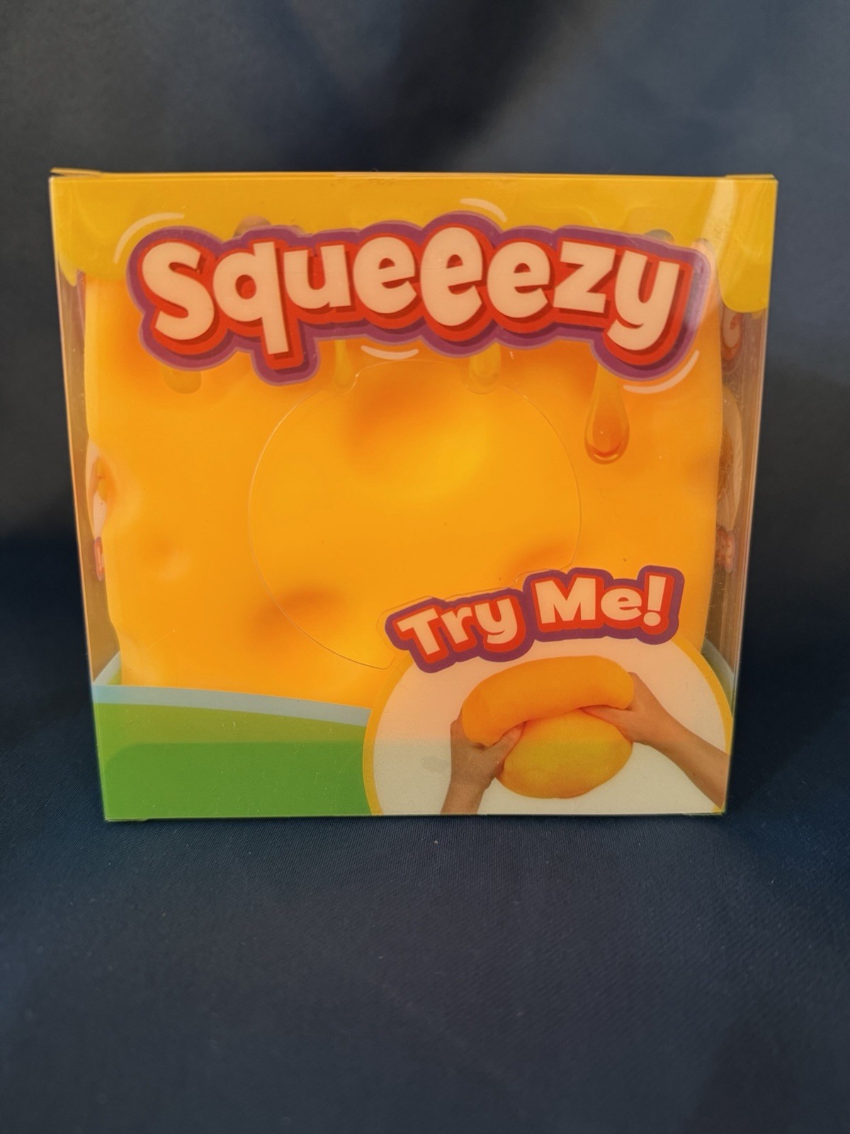 Sunny Days Toymendous! Big Squeeezy Cheese Stretch Squishy Fidget Toy Sealed/New