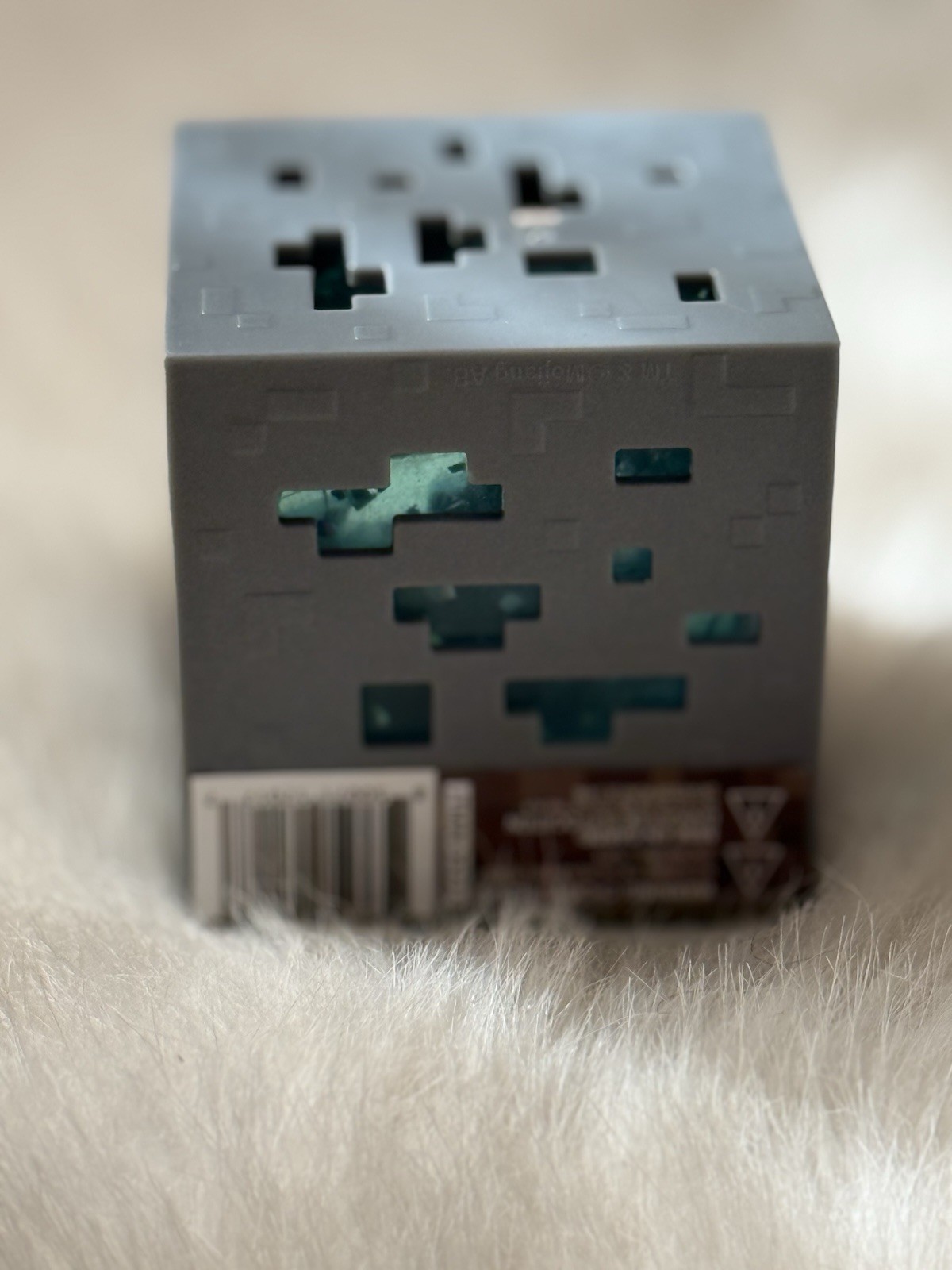 Minecraft Jelly Cube Teal Blue New Selaed Box Squishy Squeezy Toy Stress Relief