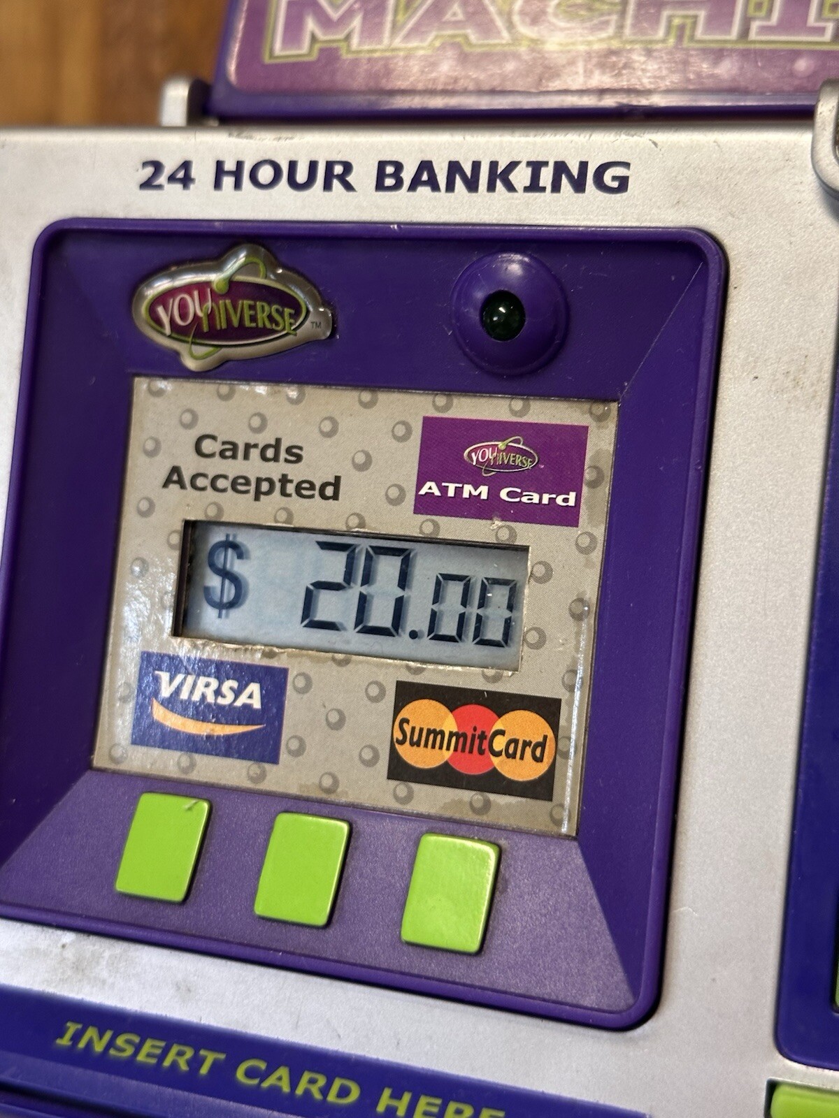 Vintage Money ATM Machine Toy Youniverse SAVINGS BANK SUMMIT 2004 – WORKS!