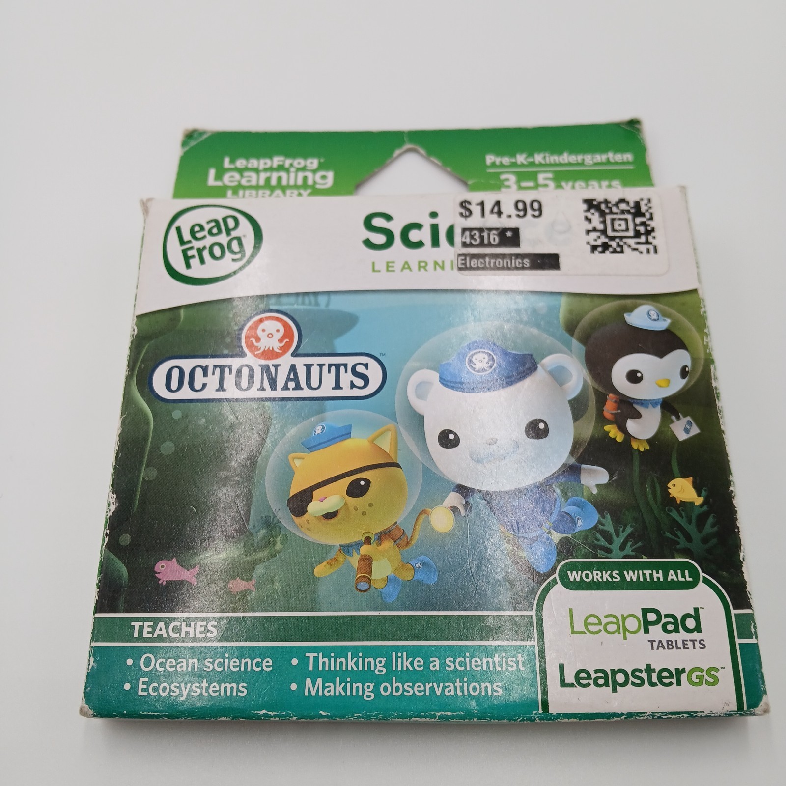 LeapFrog Disney Octonauts Science Learning Game LeapPad LeapsterGS New READ