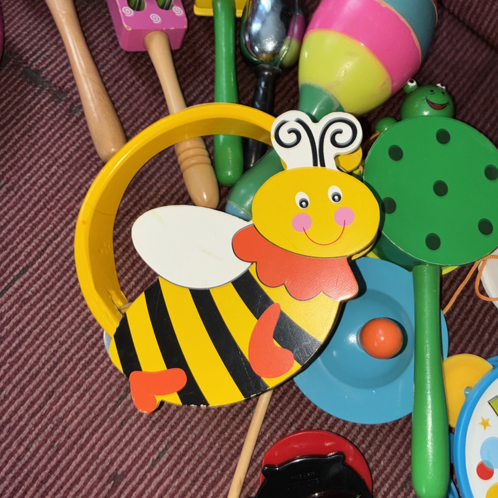 Toy Lot Musical Rhythm Instruments Preschool Daycare Wooden Toy Lot