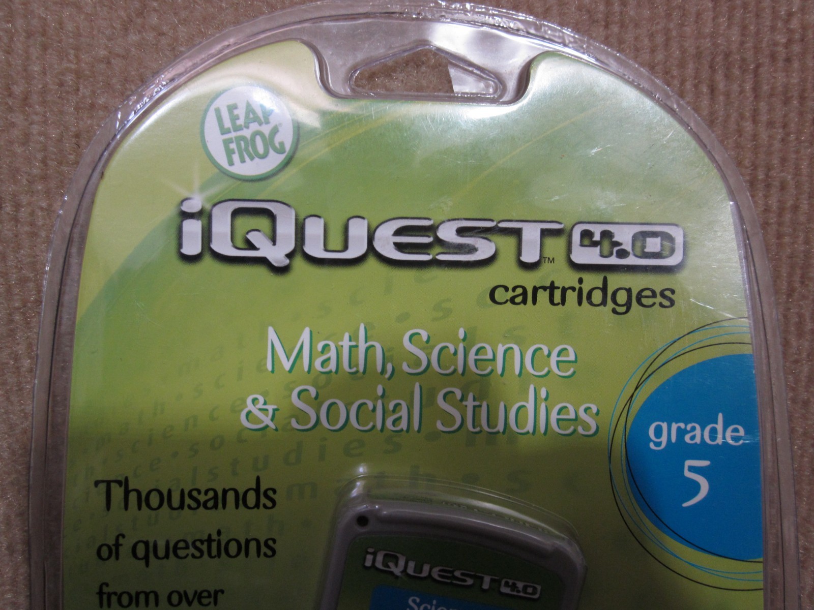 Leapfrog iQuest 4.0 Learning Cartridge Math Science Social Studies Grade 5