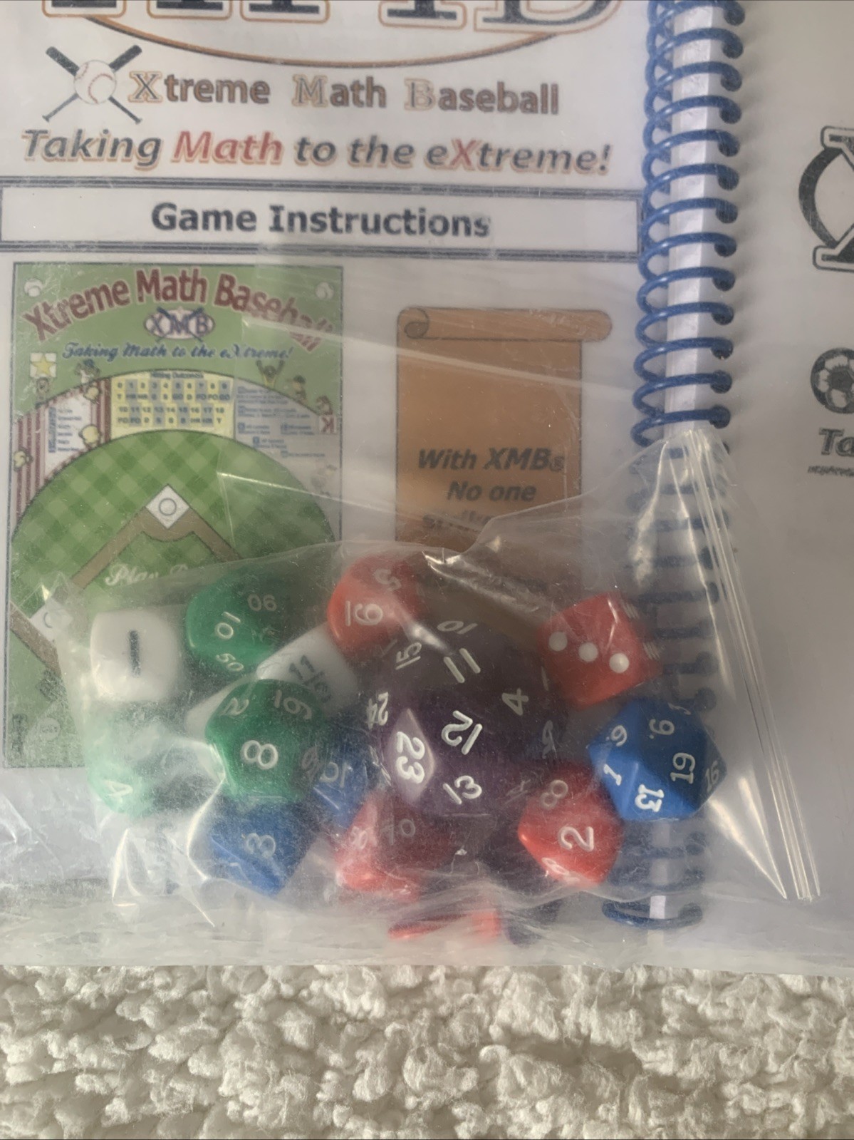 Xtreme Math Baseball Single Kit/ Complete, Homeschool Math Game NEW