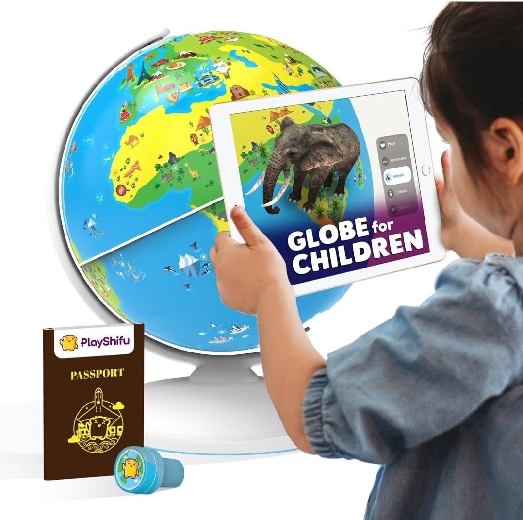 PlayShifu Earth Interactive Kids Globe 1000+ Facts Globe Children Orboot