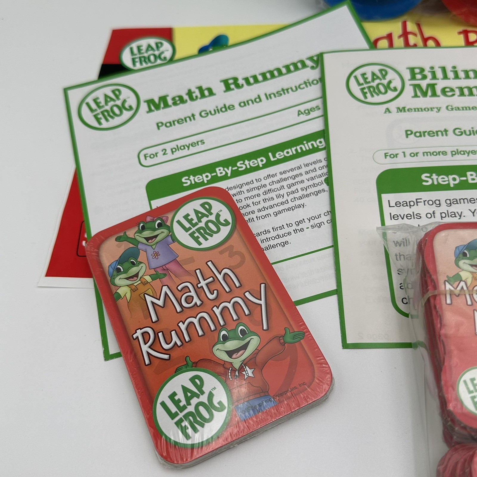 Leap Frog My Card Games Bilingual Memory Mate Hard Plastic Storage Case NEW