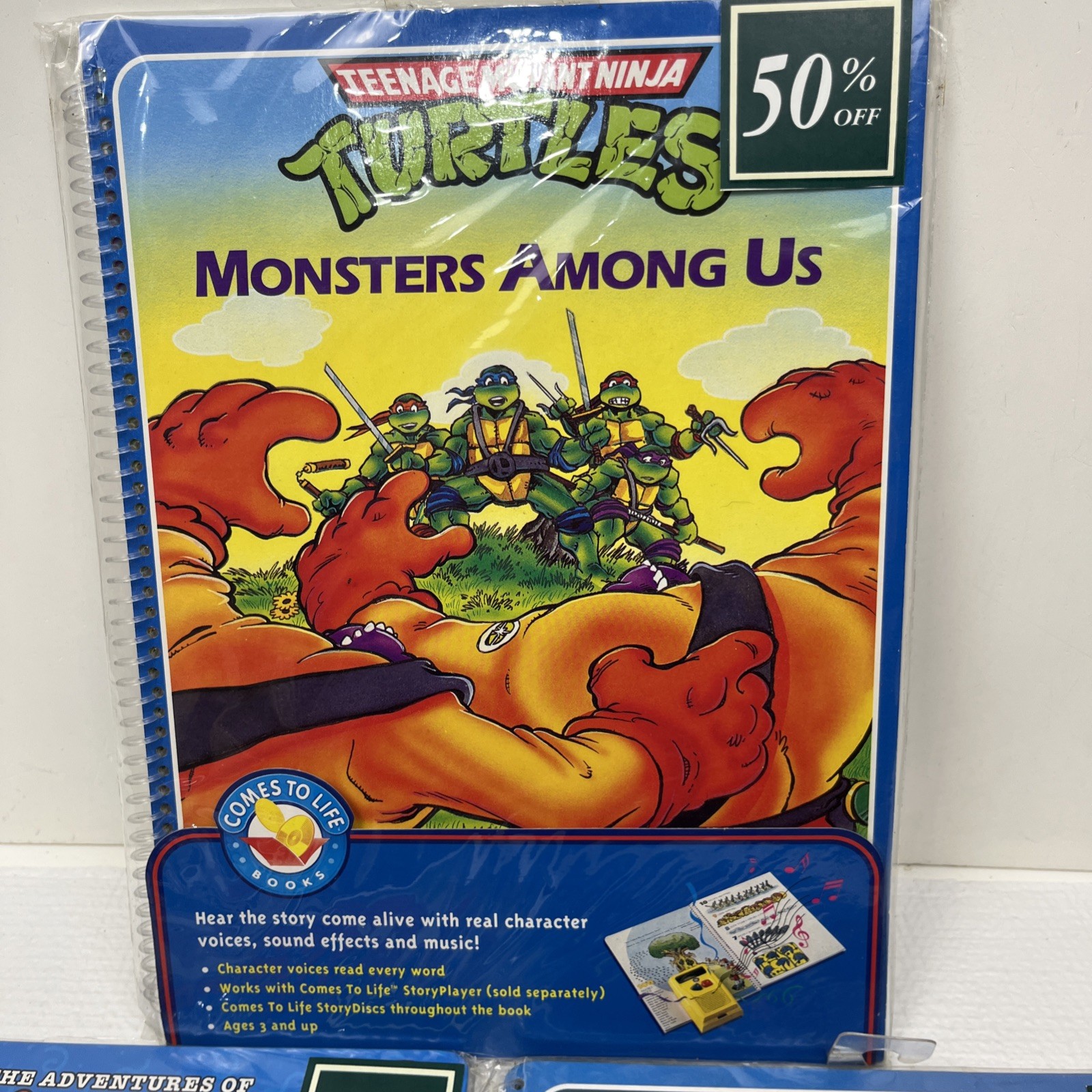 VTG TMNT Clifford Alvin Chipmunks SEALED Interactive Comes to Life Books Lot