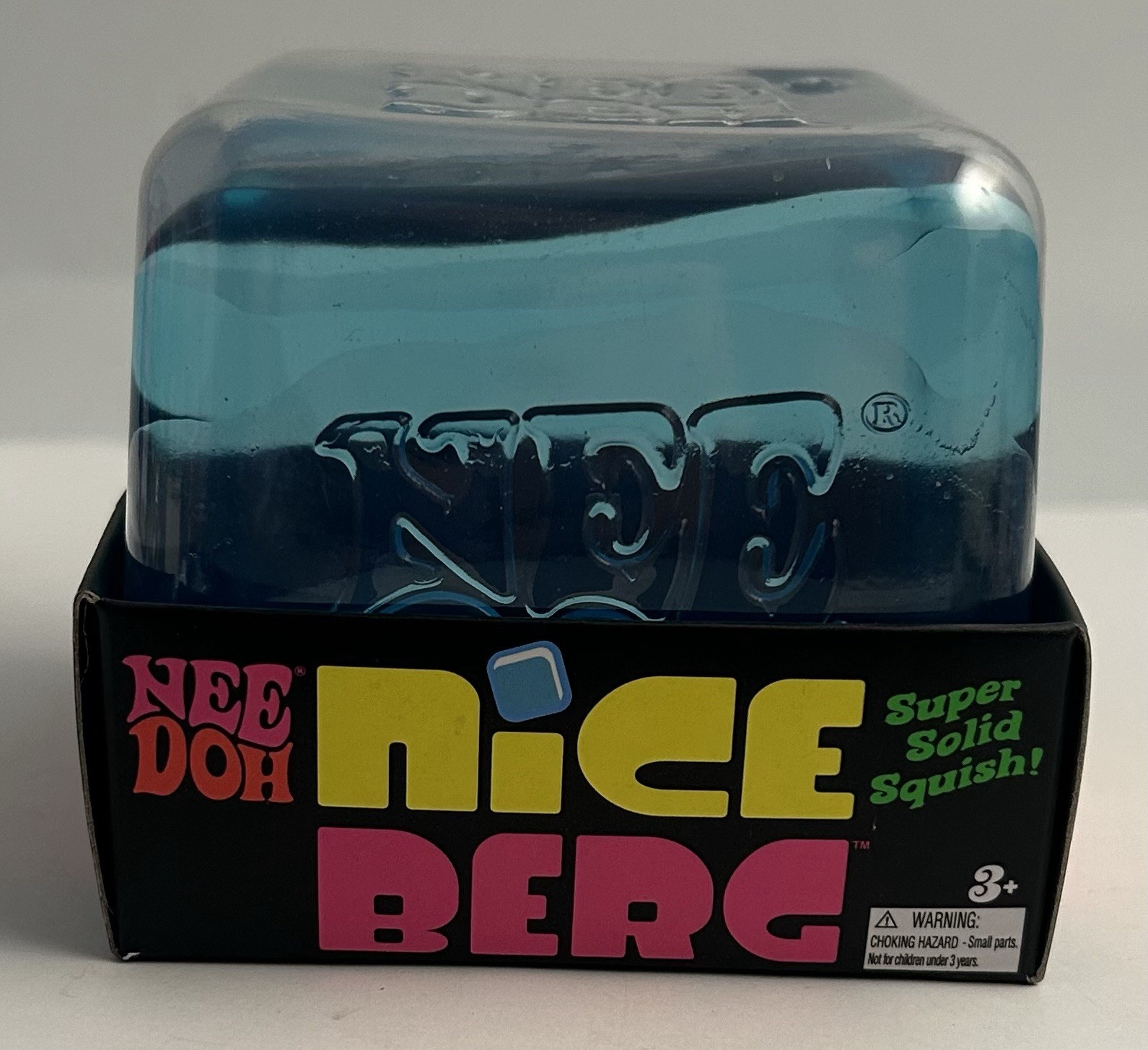 Schilling NeeDoh Nice Berg Blue XL Giant Nee Doh Squish Cube New Squishy Blue