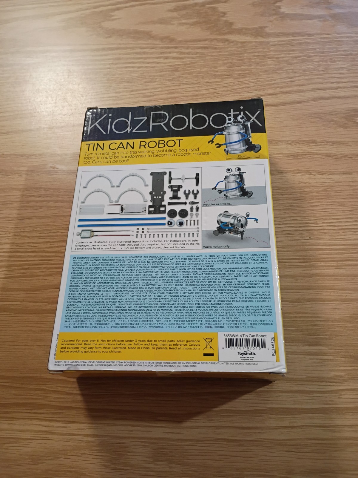 KidzRobotix Tin Can Robot Kit Educational Toy Fun Project NEW free ship