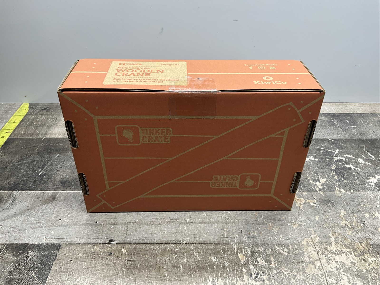 KIWICO TINKER CRATE WOODEN CRANE STEM BUILDING KIT F1580-TPUL AGES 9+ SEALED