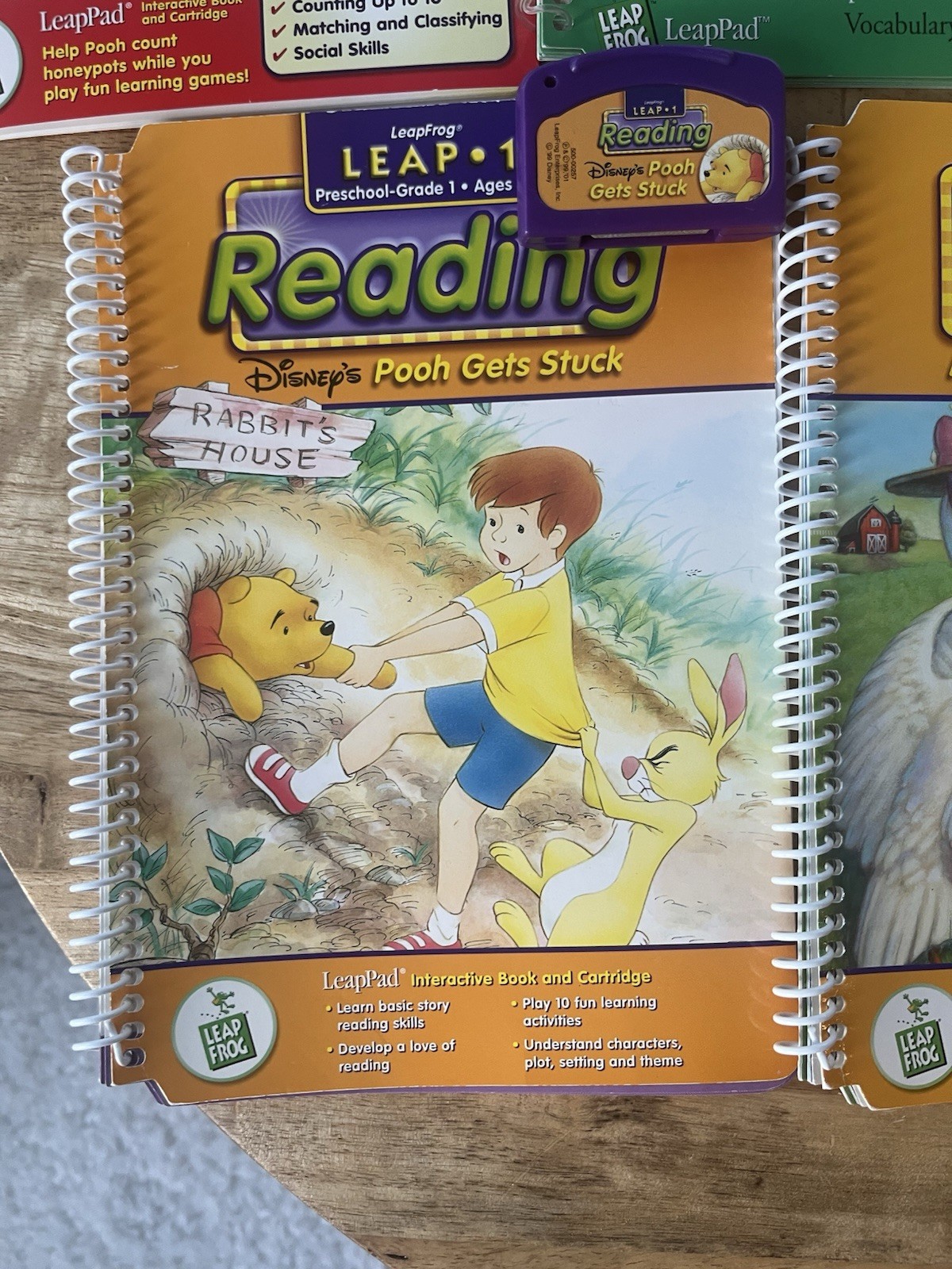 Leap Frog LeapPad 7 Books + Cartridges: Reading Math Music Age 4-6 Leap 1