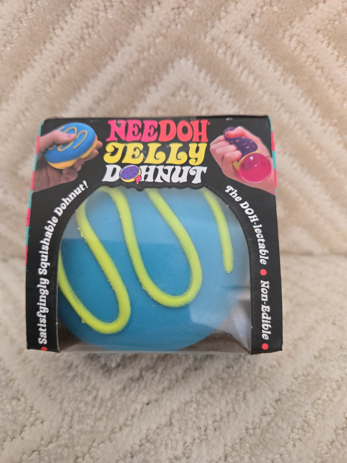 Authentic Schylling NeeDoh Jelly Dohnut Blue Swirl – Viral TIKTOK TOYS