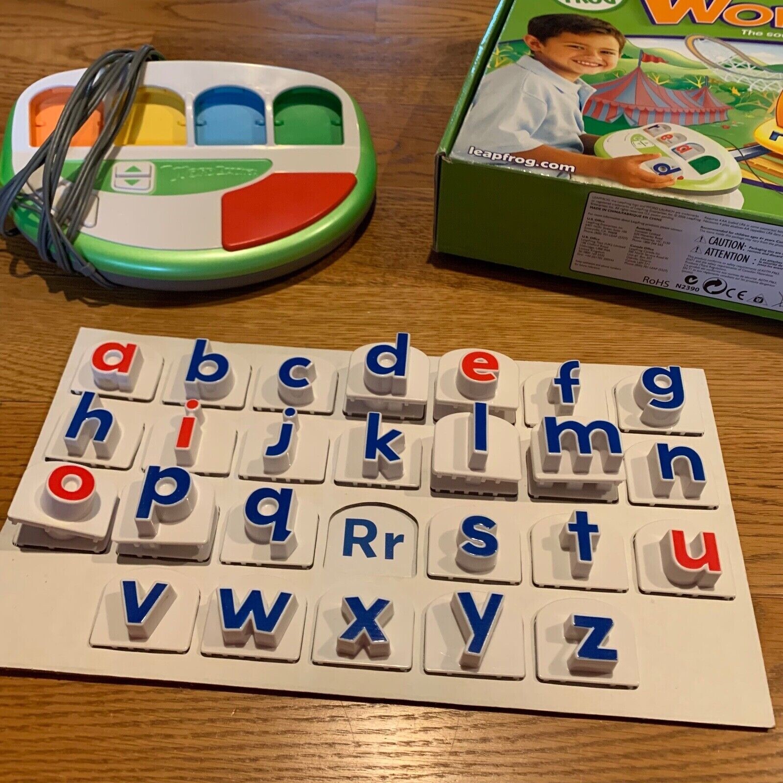 Leap Frog Word Launch Reading Learning System TV Plug & Play Kid Letter Game Toy