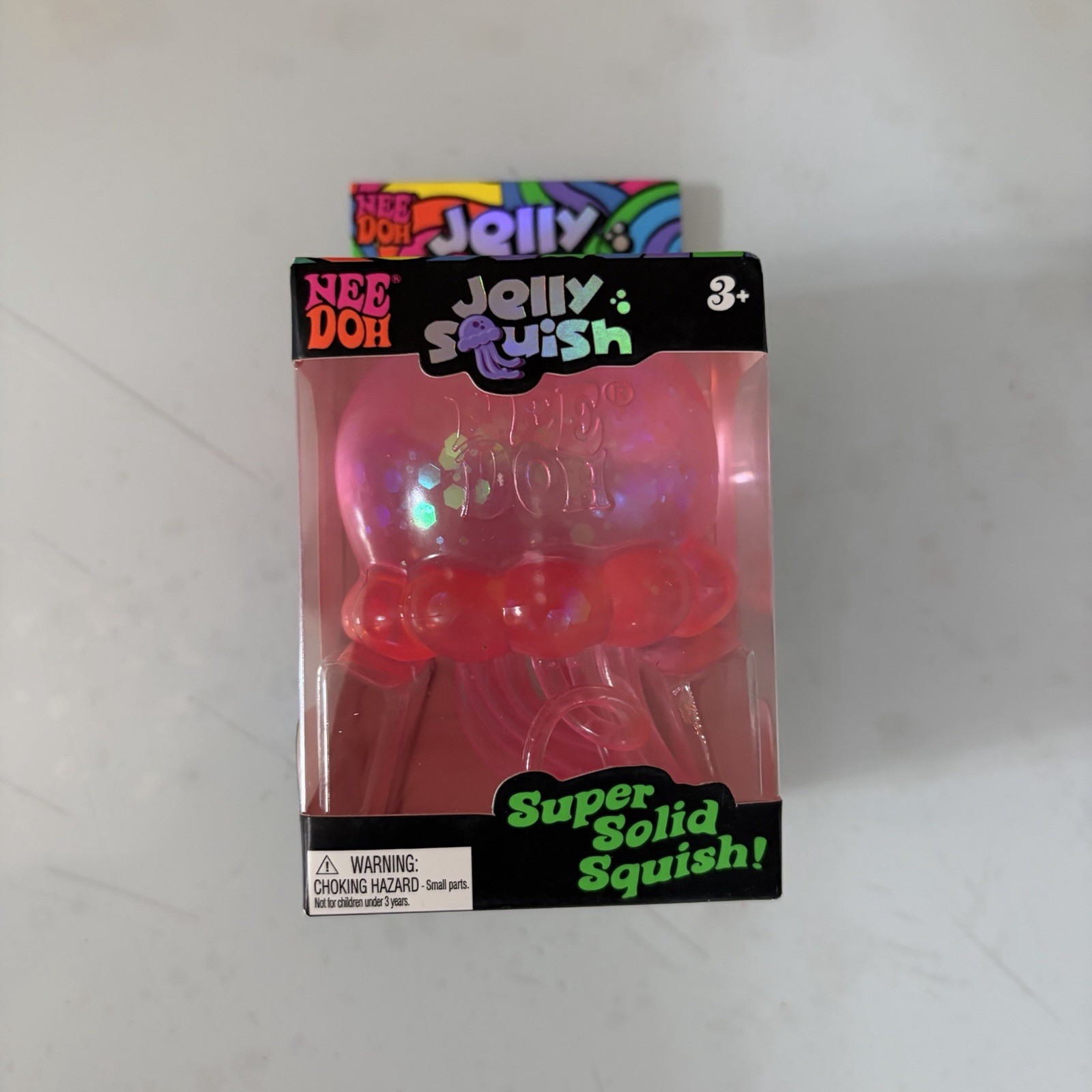NEW Nee Doh Jelly Squish Squishy AUTHENTIC Pink Jellyfish Squeeze Toy Schylling