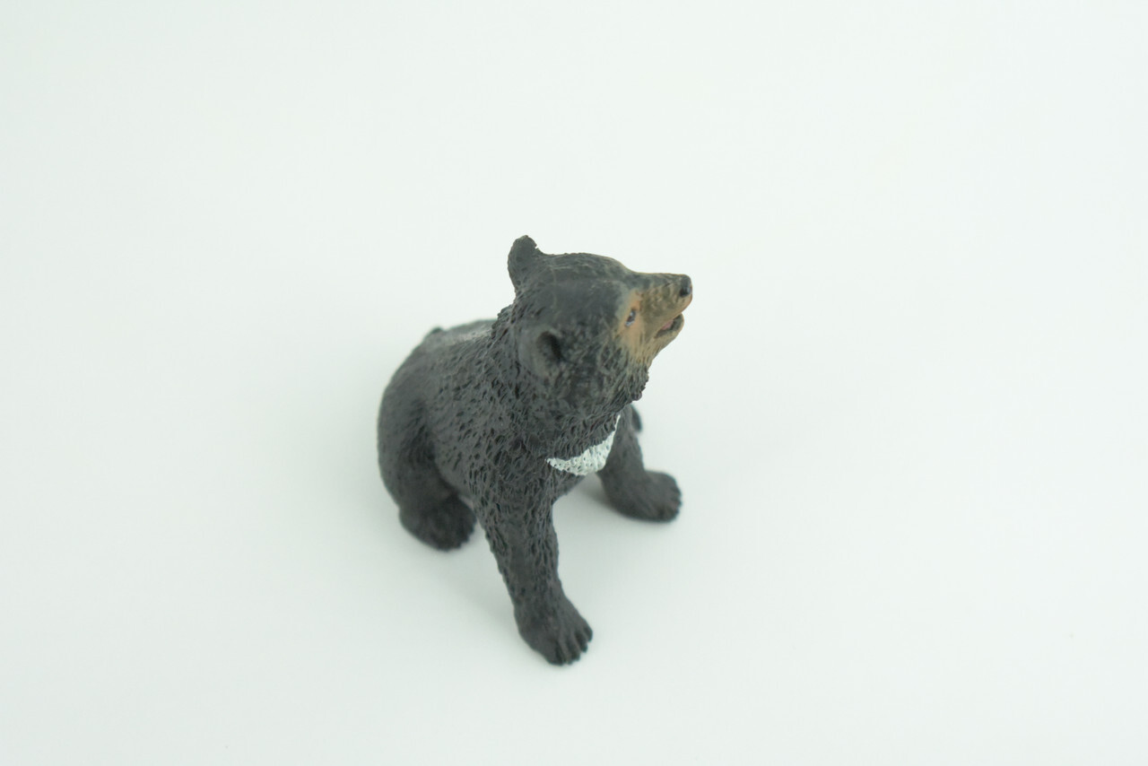 Sun Bear Cub Toy, Realistic Hand Painted Rubber Model, 2 1/4 Inches CH951 BB209