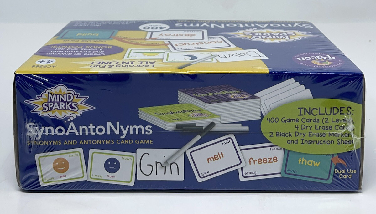 Pacon Creative Game “Syno Anto Nyms” Mind Sparks Educational Grammar English Kid