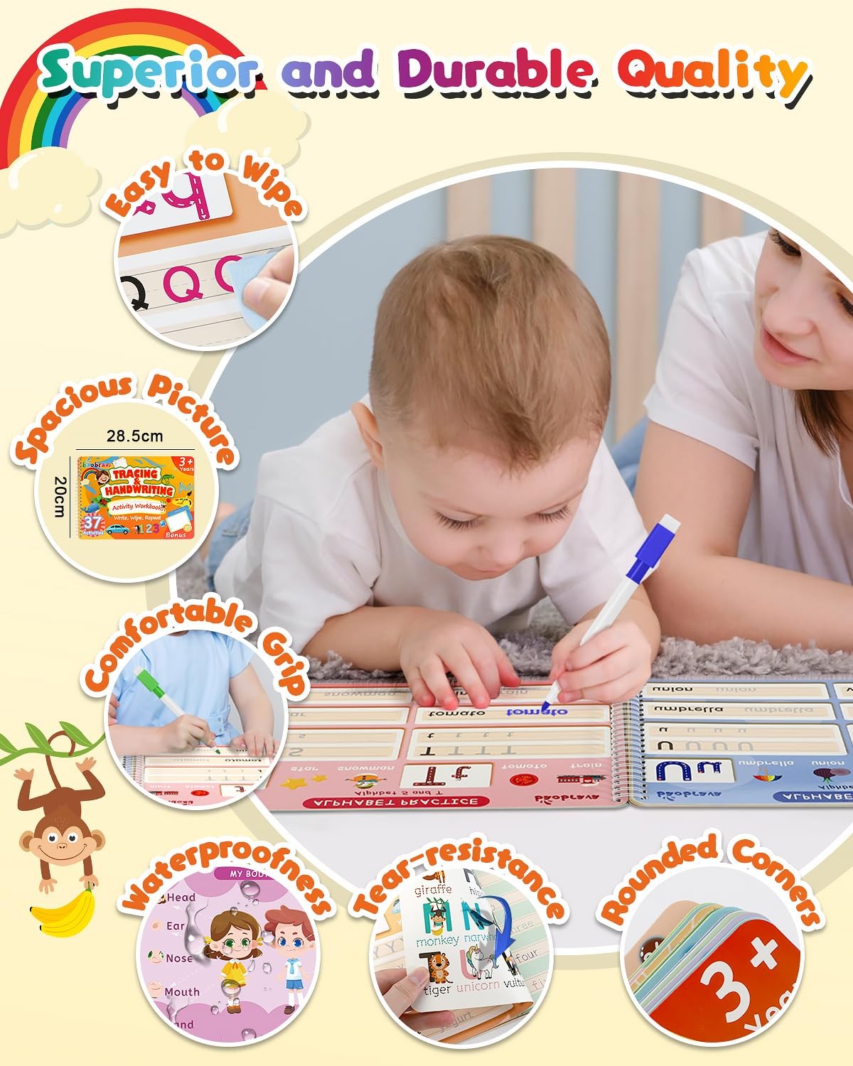 Preschool Learning Activities, 37 Themes Tracing Activity Books Ages 3-8, Tod…