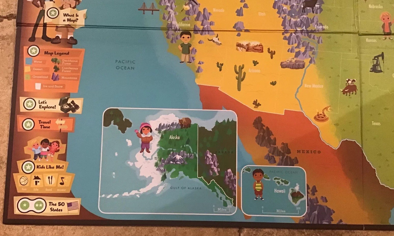 LeapFrog Tag – Interactive UNITED STATES MAP Learning System – Pen Not Included
