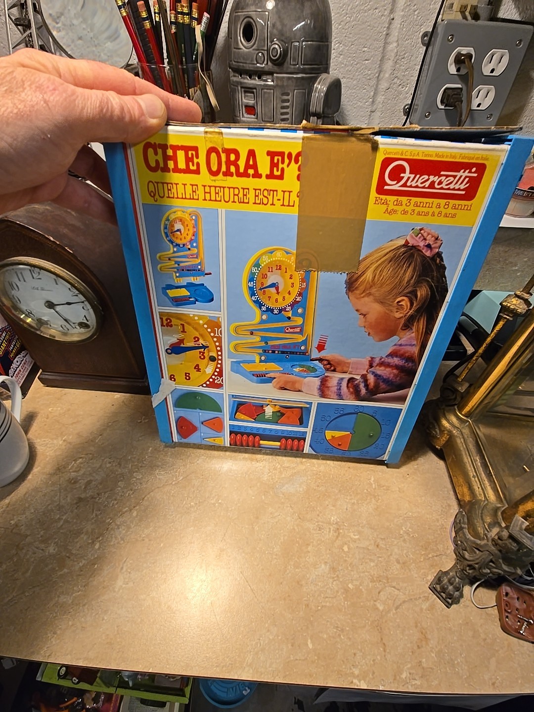 Quercetti Time Machine – Fun Learning To Tell The Time Toy – Made in Italy