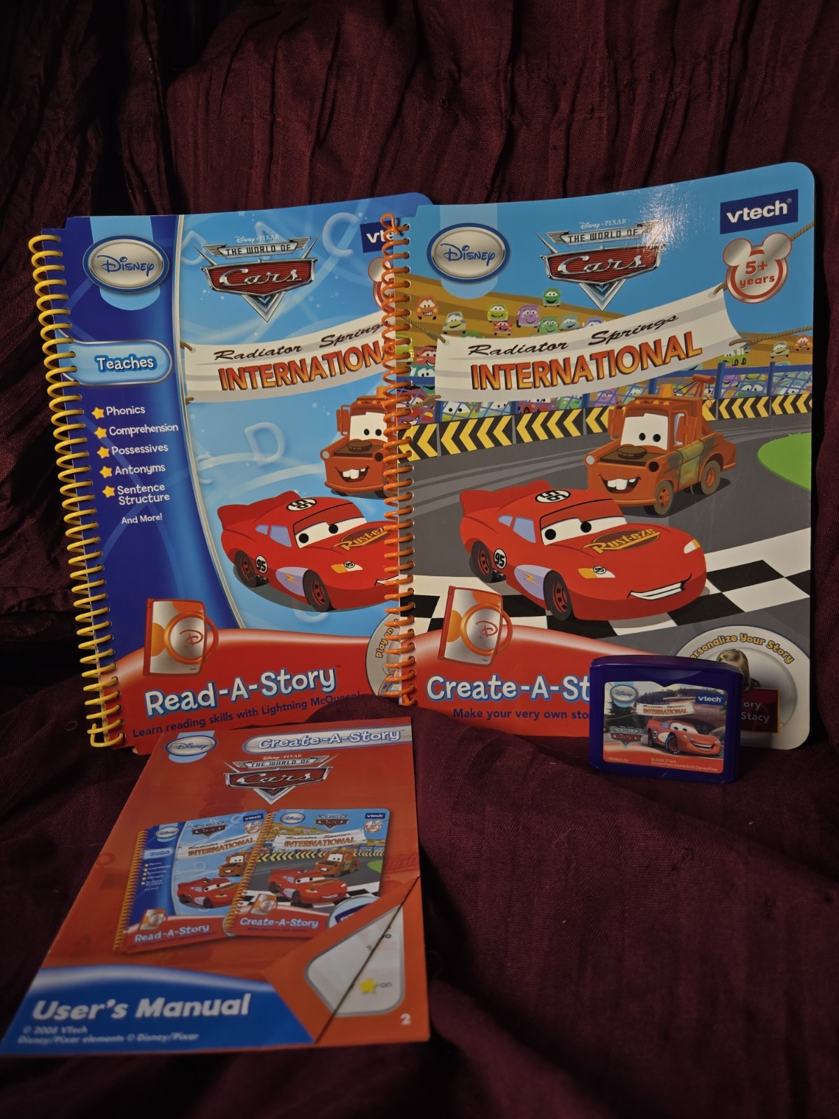 VTech Disney Create-A-Story Electronic Learning System w/ 4Story Books, 3+ Years