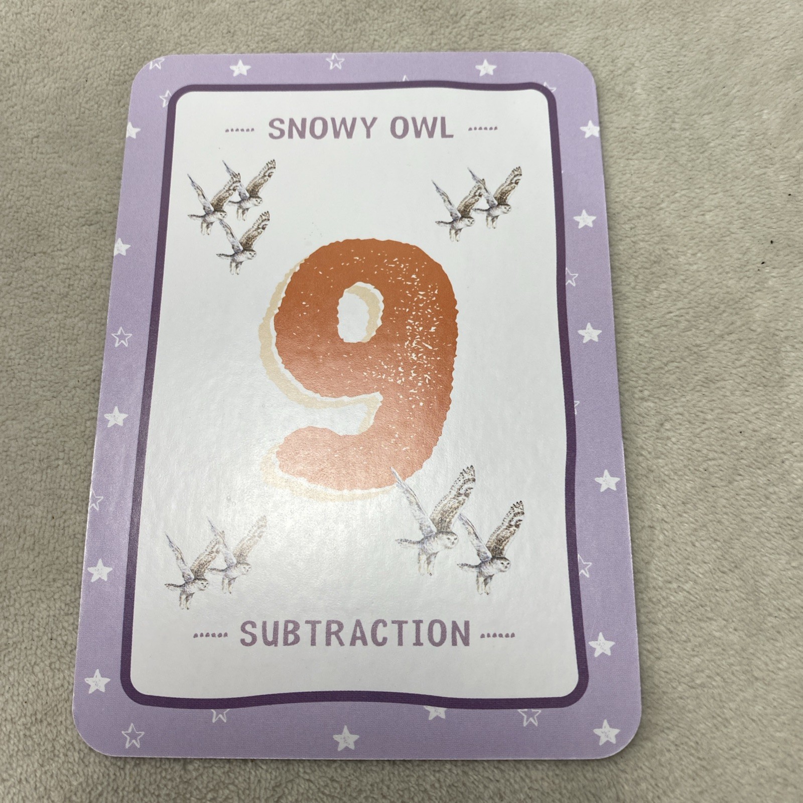 The Good And The Beautiful Snowy Owl Subtraction Math Game EXCELLENT CONDITION