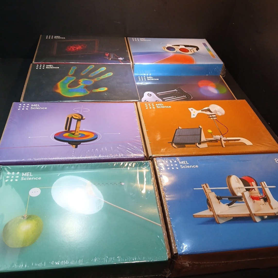 BRAND NEW Mel Physics Science Homeschool Kits – Lot of 8 Excellent Box Sets STEM