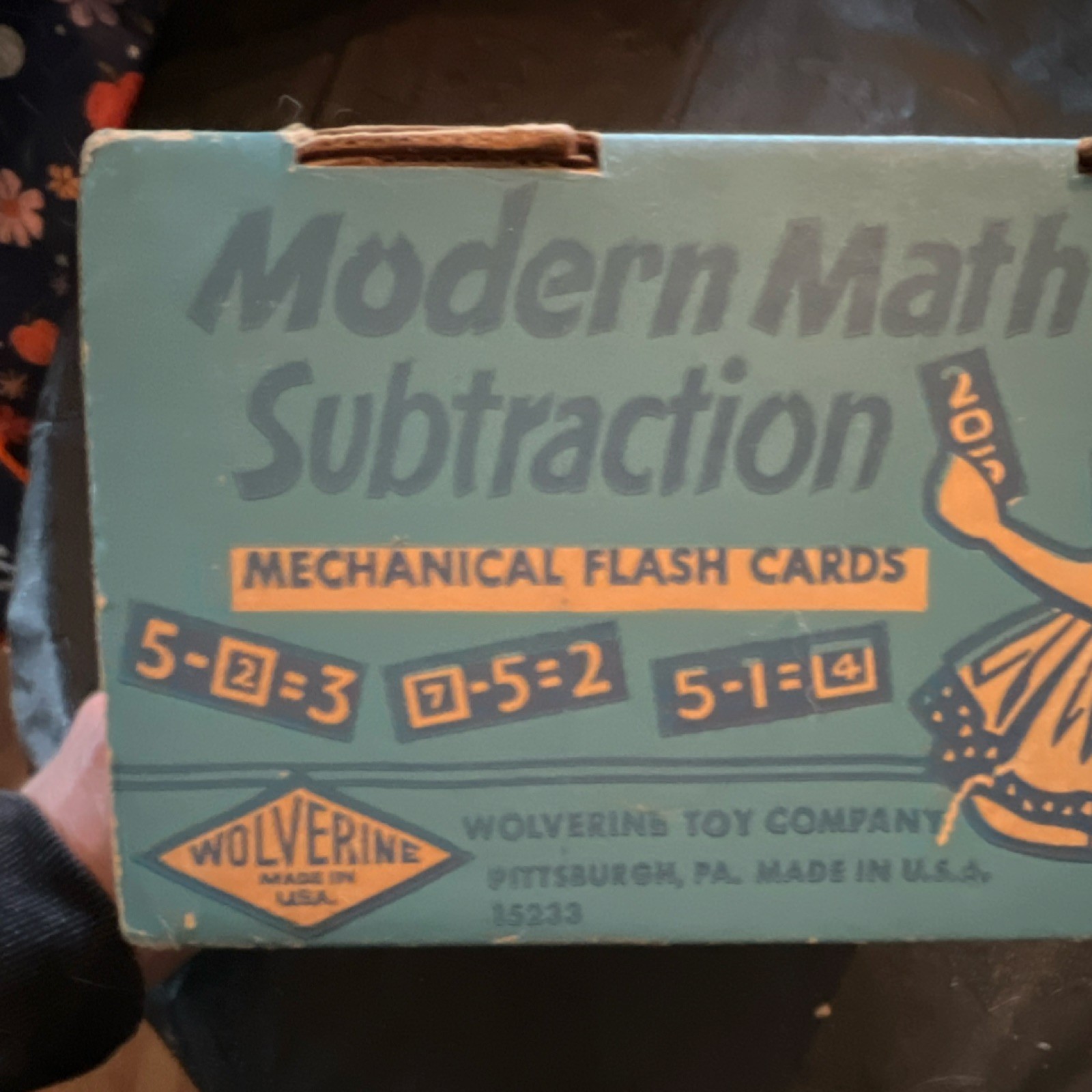Wolverine Modern Math Subtraction Mechanical Game Vintage Toy Original Box USA