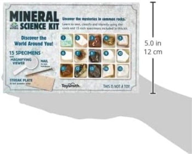 STEM Mineral Science Kit for Kids – Unlock Geology Secrets with 15 Specimens